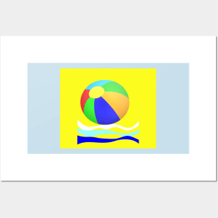 beach ball Posters and Art